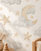 Moonlight Wallpaper in a styled interior