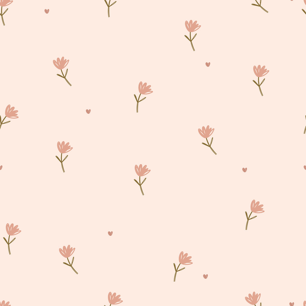 WP433 Peach Blossom Wallpaper flat pattern design