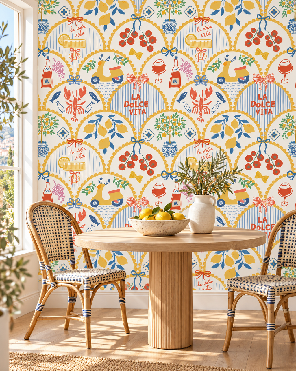 Dolce Vita Wallpaper WP437-dining-mockup
