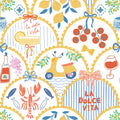 WP437 Dolce Vita Wallpaper flat pattern design