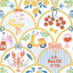 WP437 Dolce Vita Wallpaper flat pattern design