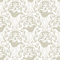 WP439 Bird Damask Wallpaper flat pattern design