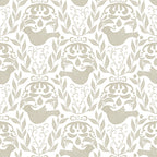 WP439 Bird Damask Wallpaper flat pattern design