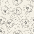 bloom sketch wallpaper, premium peel & stick, sample 12 inchesx12 inches, floral, wallpaper decor