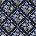 WP447 Navy Trellis Wallpaper flat pattern design