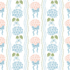 WP450 Floral Bow Wallpaper flat pattern design