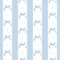 WP457 Blue Bow Wallpaper flat pattern design
