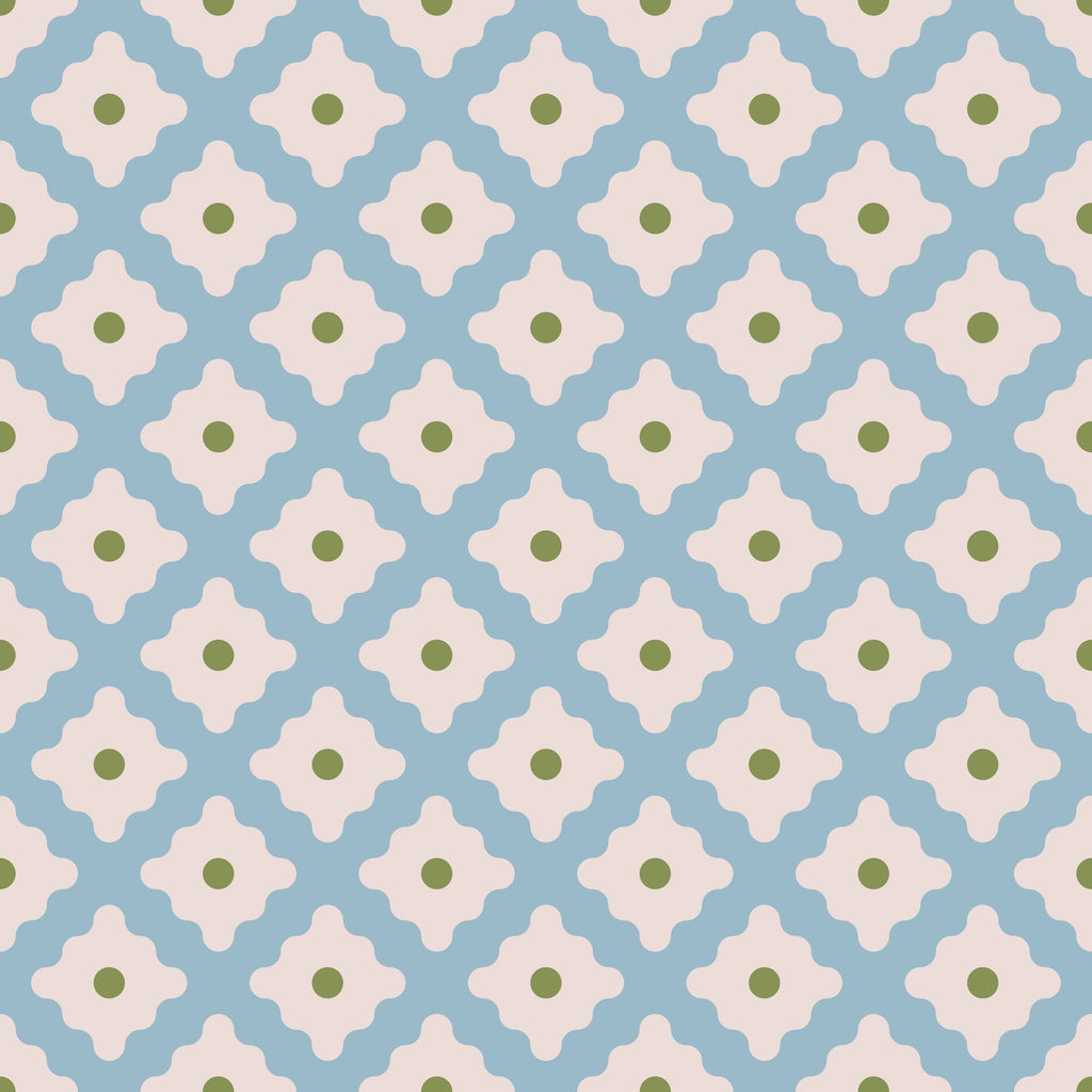 WP468 Blush Geometry Wallpaper flat pattern design