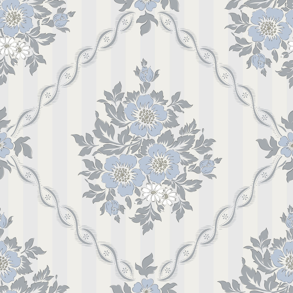WP469 Floral Trellis Wallpaper flat pattern design