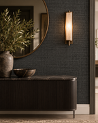 Charcoal Texture Wallpaper in a styled interior