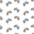 WP490 Monster Truck Wallpaper flat pattern design