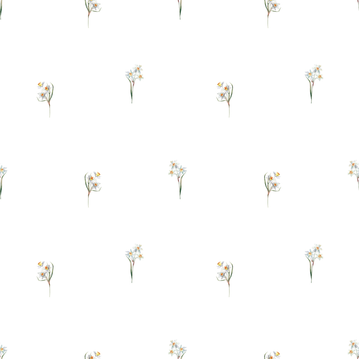 WP499 Meadow Sprig Wallpaper flat pattern design