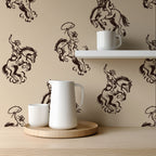 Rodeo Cowboy Wallpaper styled room view 4