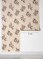 Rodeo Cowboy Wallpaper styled room view 5