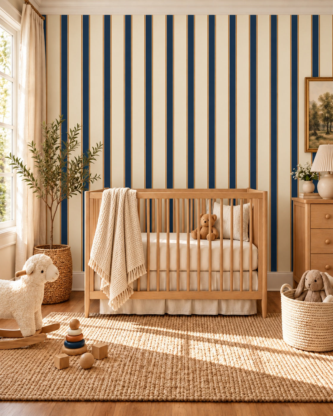 Harbor Heritage Wallpaper styled room view 3