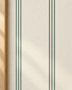 Jade Ticking Wallpaper styled room view 5