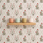 botanic trellis wallpaper, premium peel & stick, 2x6 feet 24 inchesx 72 inches, home decor
