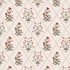 botanic trellis wallpaper, premium peel & stick, 2x4 feet 24 inches x 48 inches, home decor