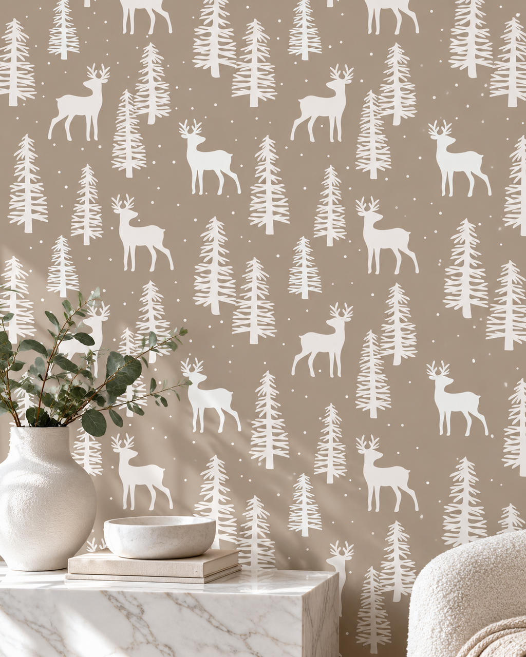 Deer Forest Wallpaper detail