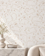 Bunny Meadow Wallpaper styled room 4