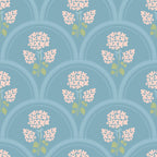 WP556 Hydrangea Arch Wallpaper flat pattern design