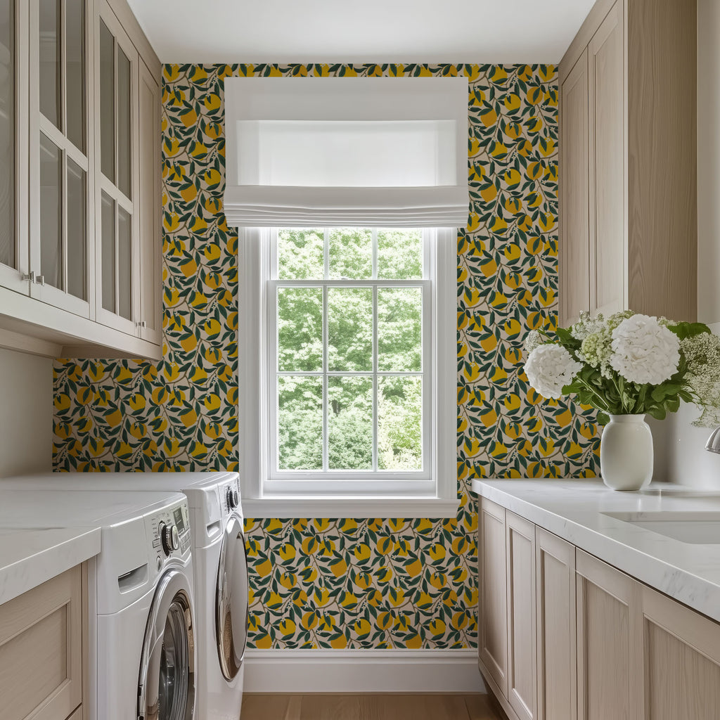 Kitchen Lemon Wallpaper