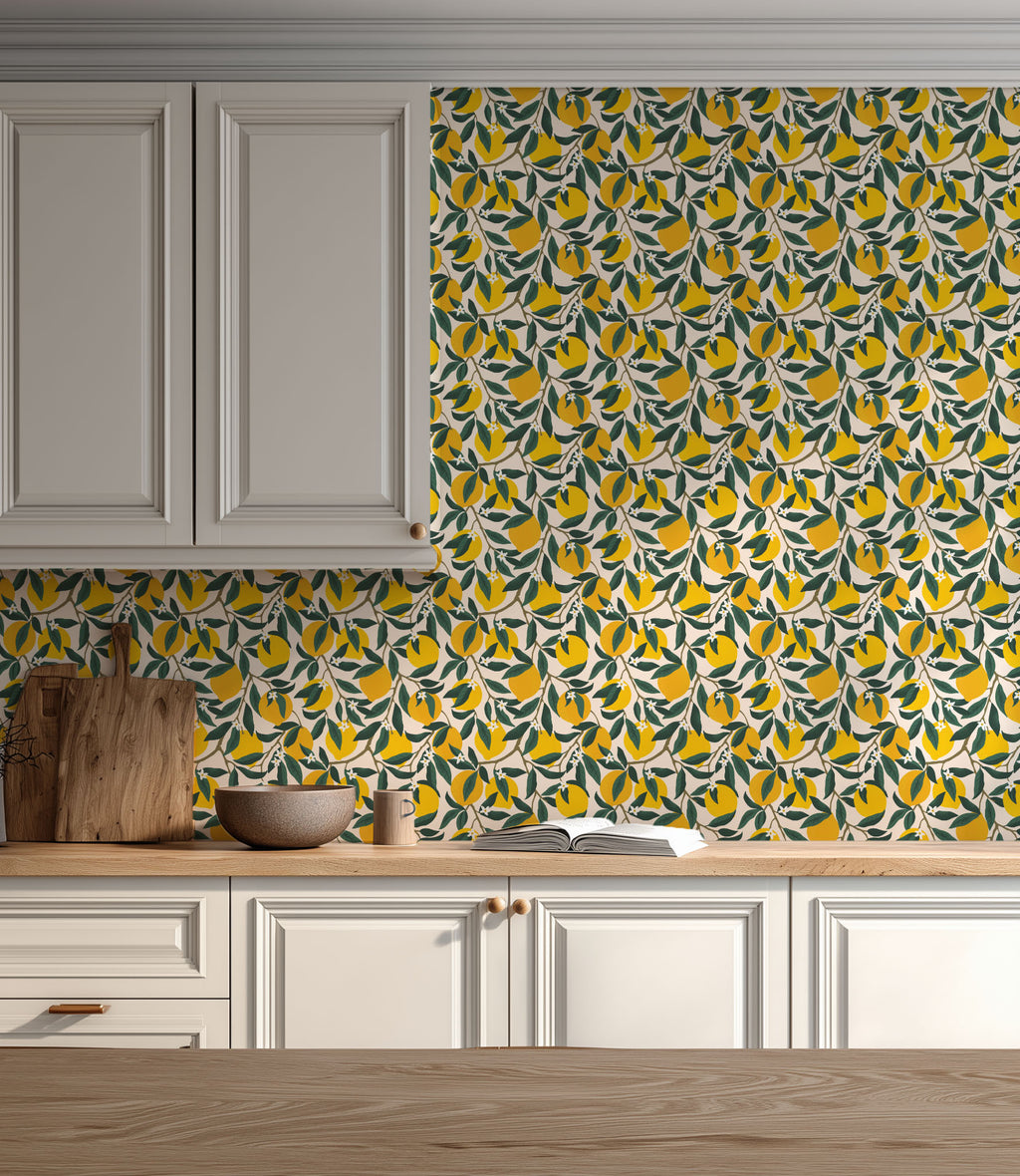 Kitchen Lemon Wallpaper