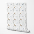 poppy drift wallpaper, premium peel & stick, 2x6 feet 24 inchesx 72 inches, home decor