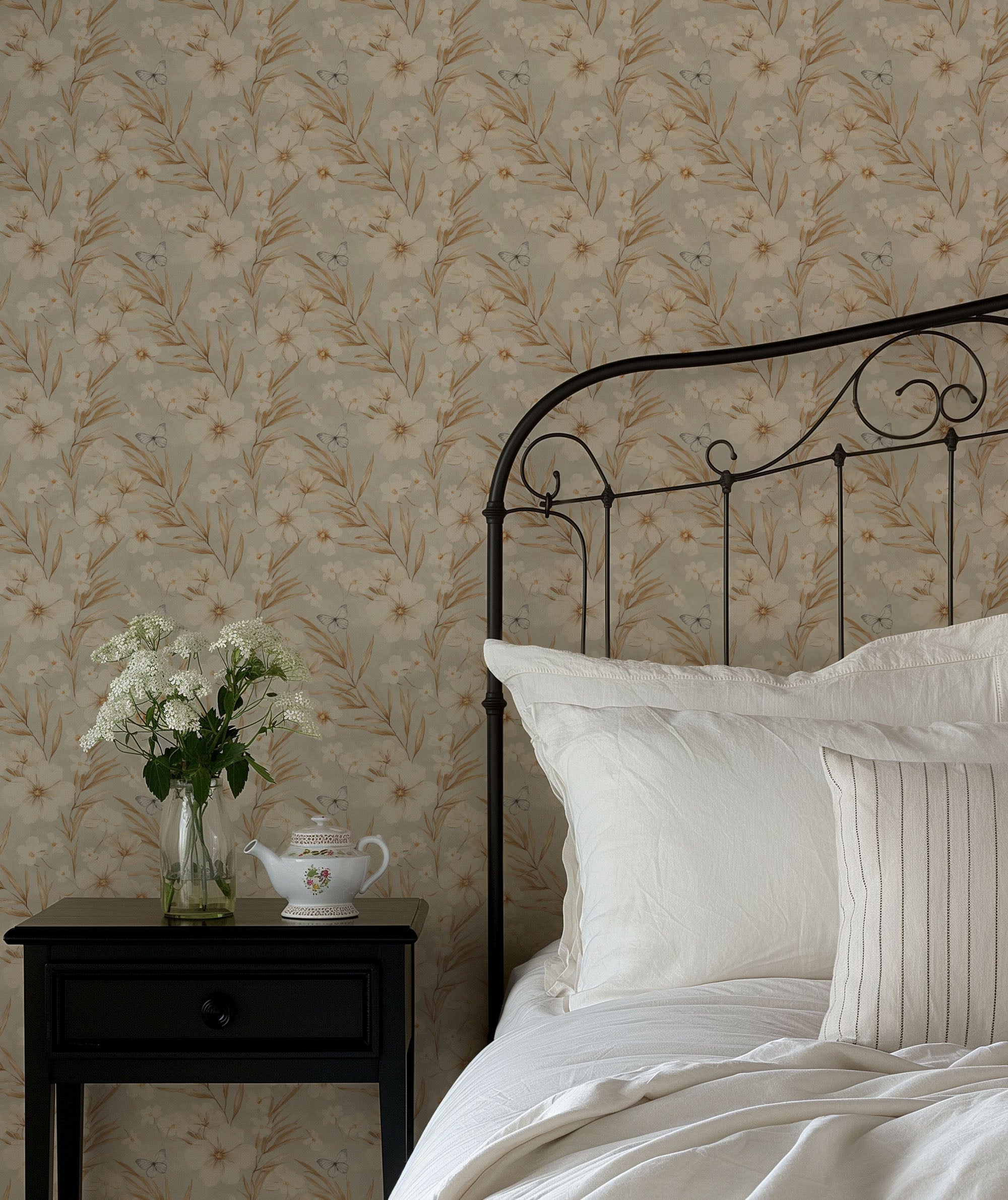 starpetal wallpaper, premium peel & stick, 2x4 feet 24 inches x 48 inches, home decor