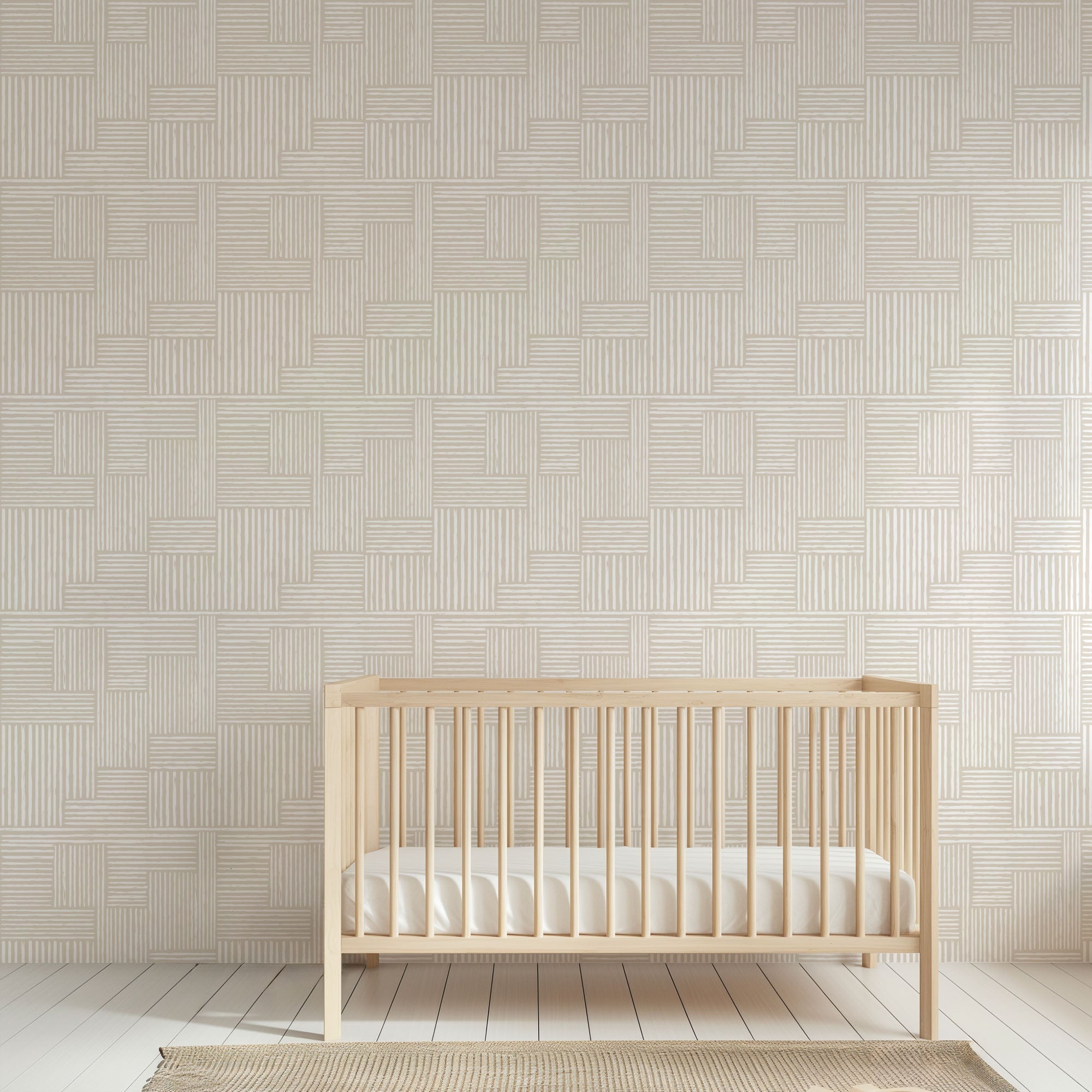 Herringbone Linear Wallpaper