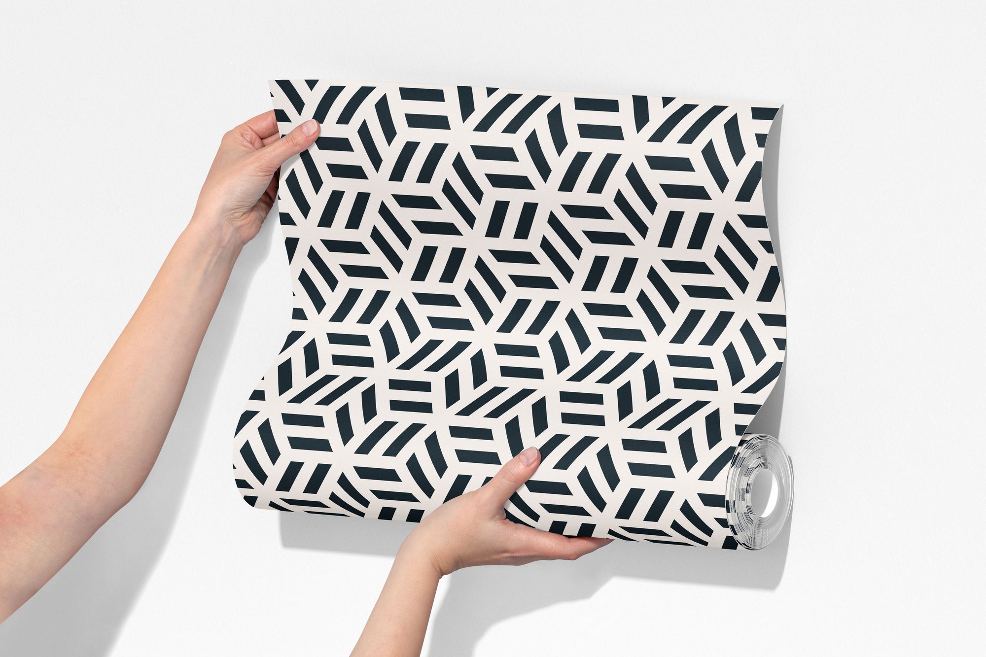 hexa wallpaper, premium peel & stick, 2x10 feet 24 inchesx 120 inches, home decor