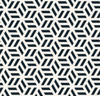 hexa wallpaper, premium peel & stick, sample 12 inchesx12 inches, black; geometric, wallpaper decor