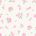 little rosie wallpaper, premium peel & stick, sample 12 inchesx12 inches, floral; pink, wallpaper decor