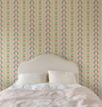 vintage berry wallpaper, premium peel & stick, 2x4 feet 24 inches x 48 inches, home decor