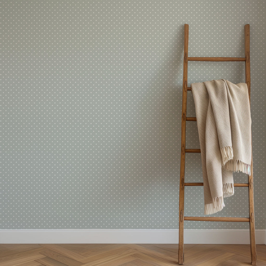mini polka dots wallpaper, premium peel & stick, 2x10 feet 24 inchesx 120 inches, home decor