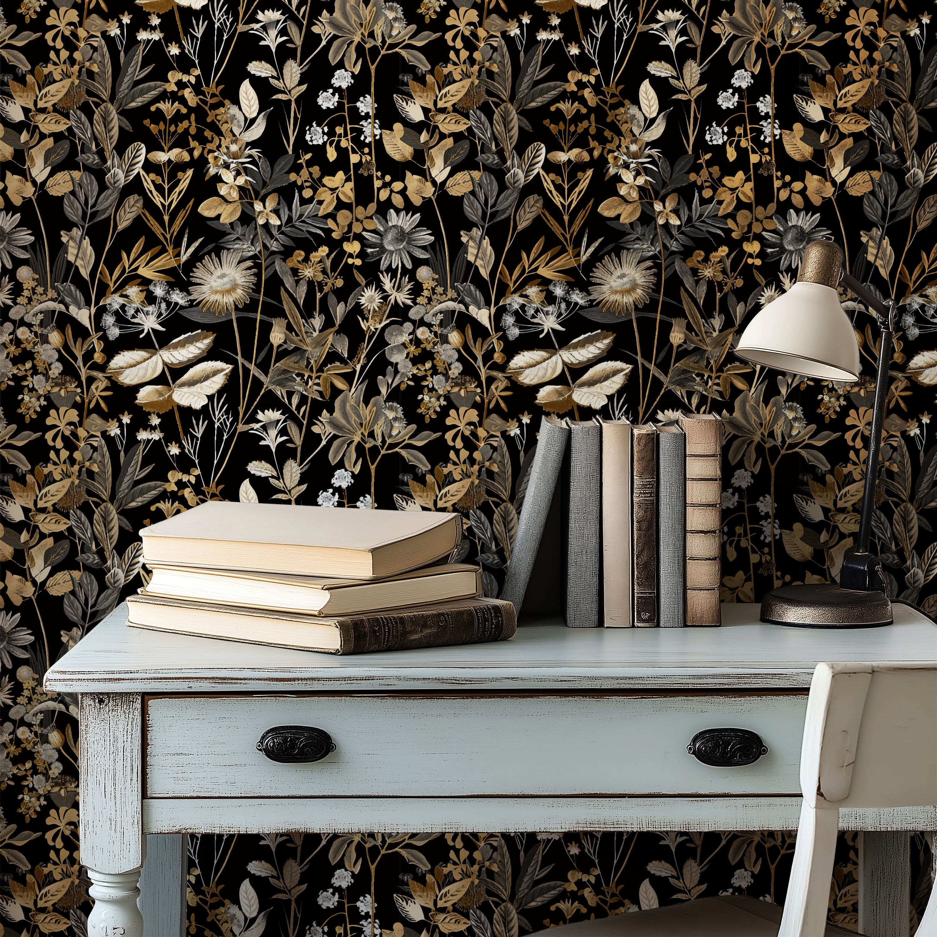 Midnight Botanica Wallpaper