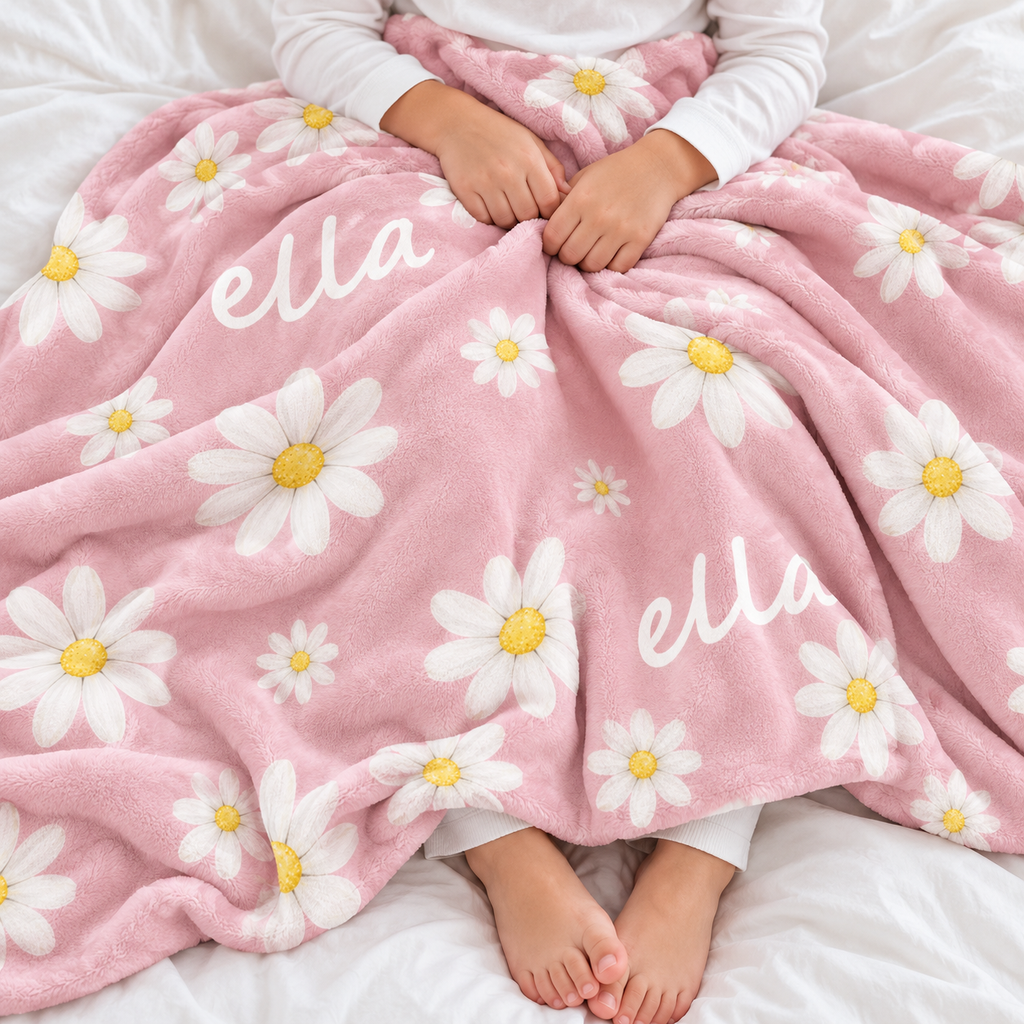 Daisy Baby and Kids Blanket mockup