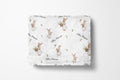 woodland snuggles blanket, light weight plush, baby 30 inches x 40 inches, home decor