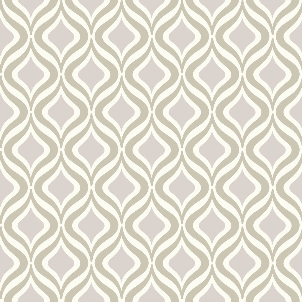 Geometric Ogee Wallpaper