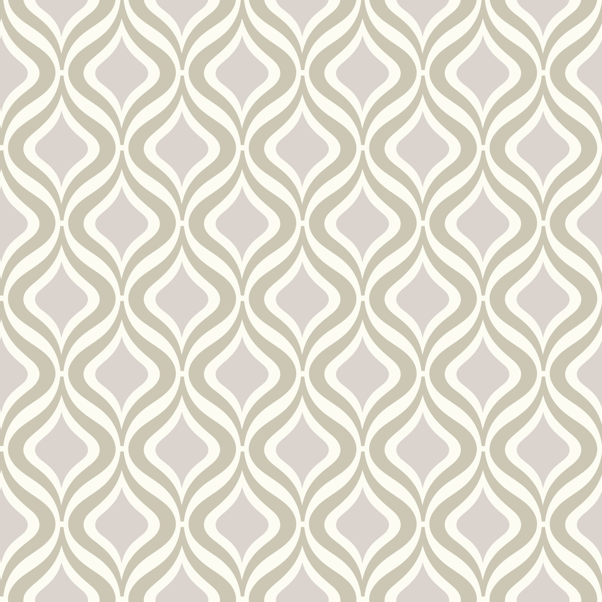 Geometric Ogee Wallpaper
