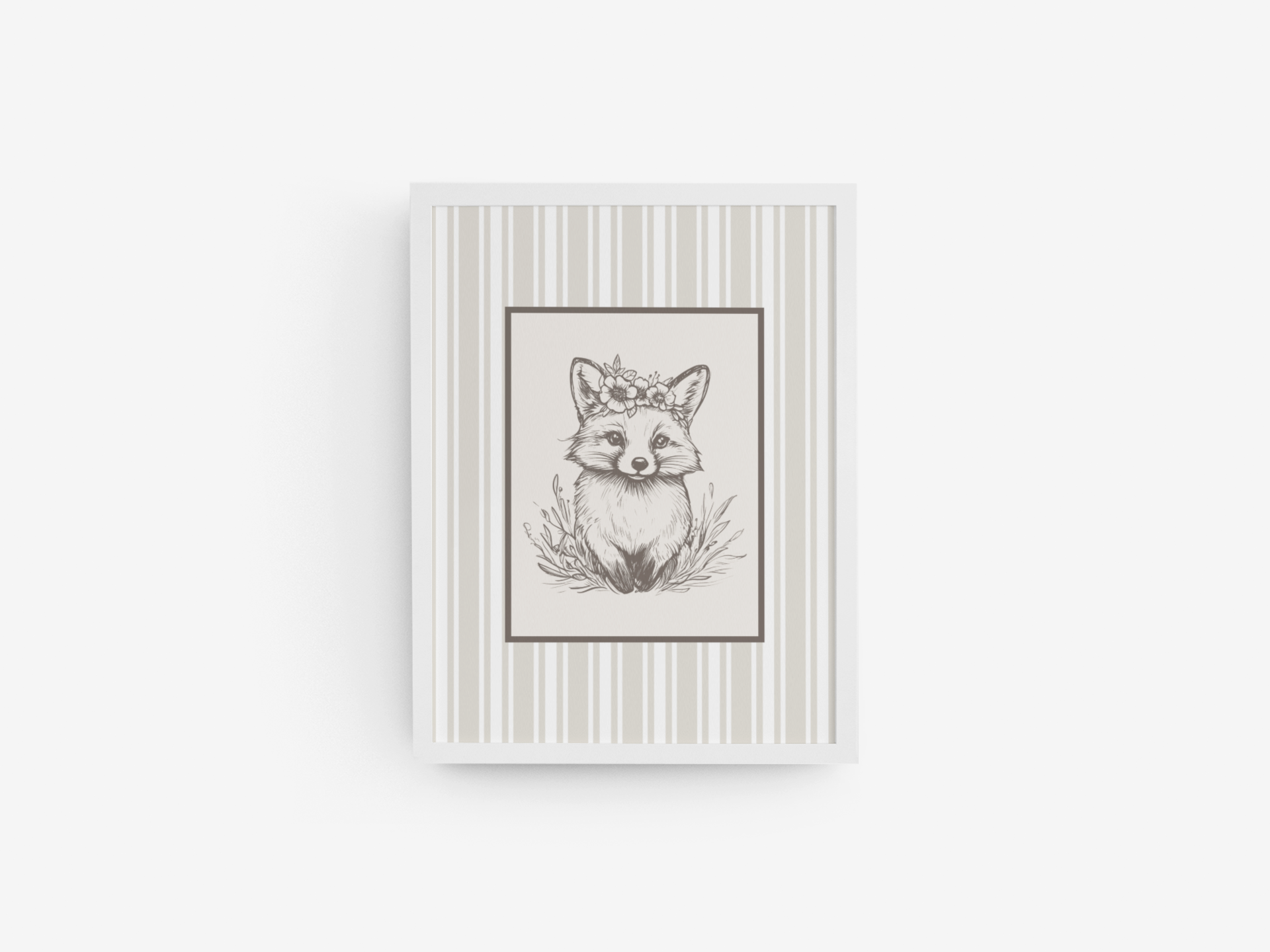 Woodland Fox Art Print