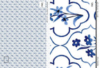 Indigo Tile Wallpaper