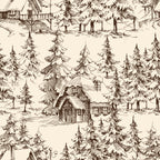 Cabin Sketch Wallpaper