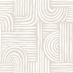 Beige Geometric Wallpaper