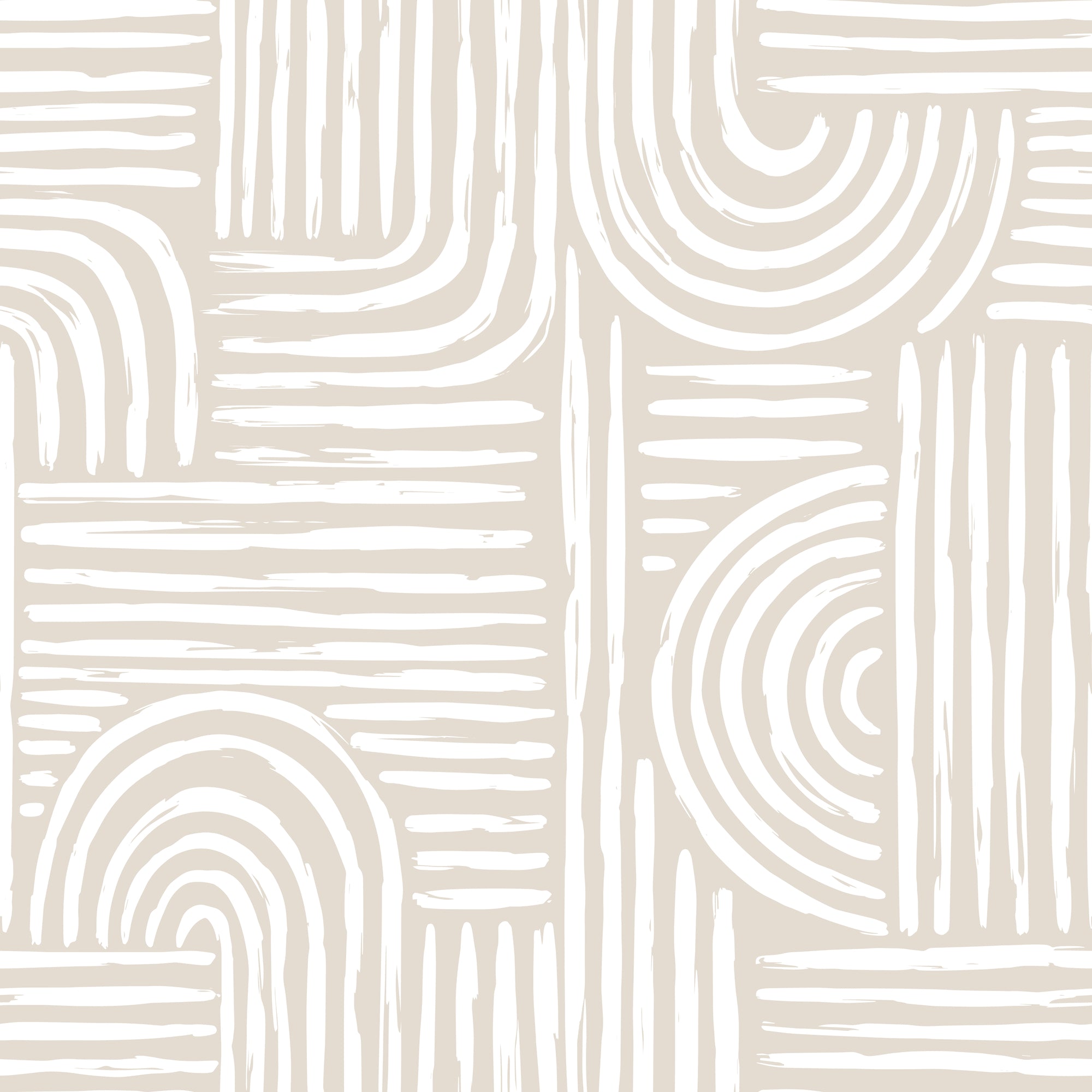 Beige Geometric Wallpaper