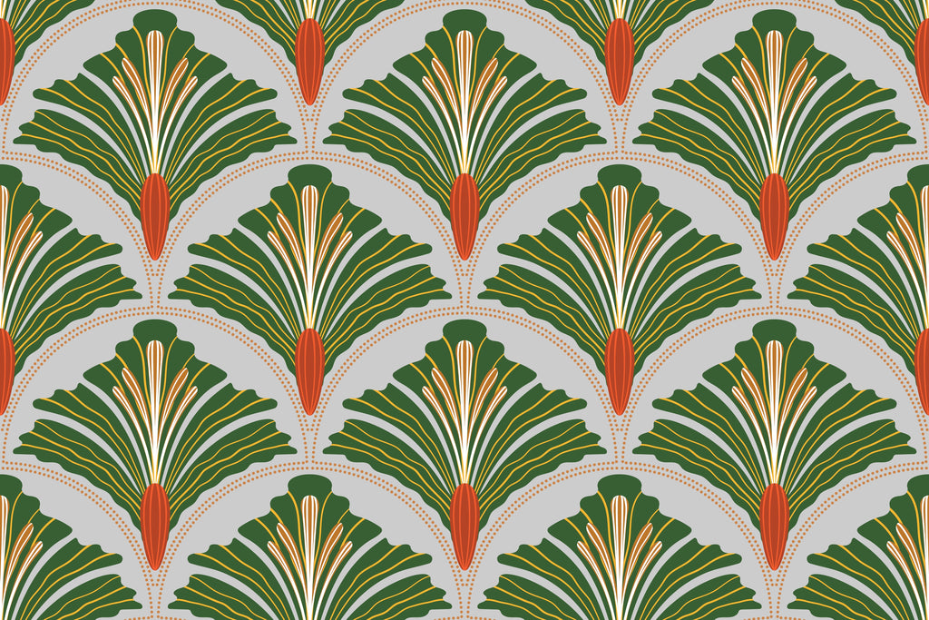 Deco Palm Fan Wallpaper