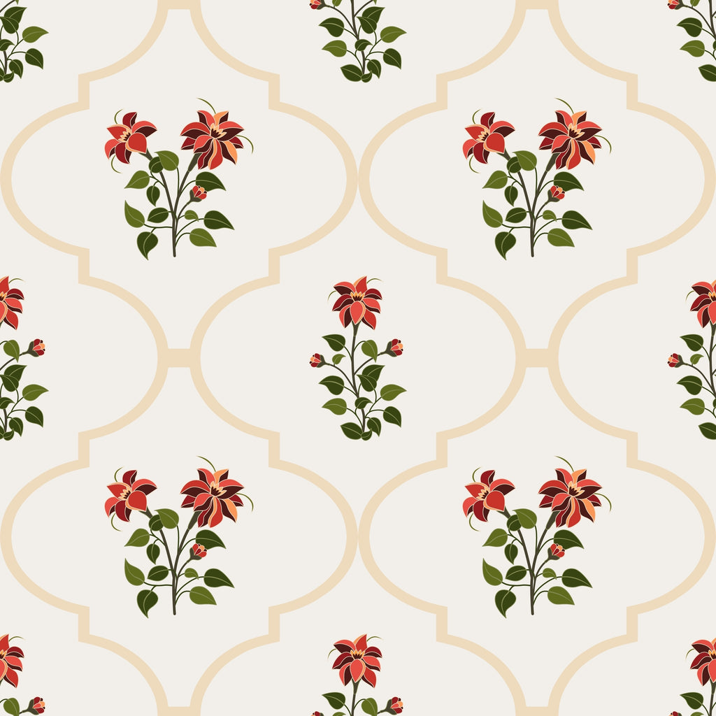 Moroccan Blossom Wallpaper