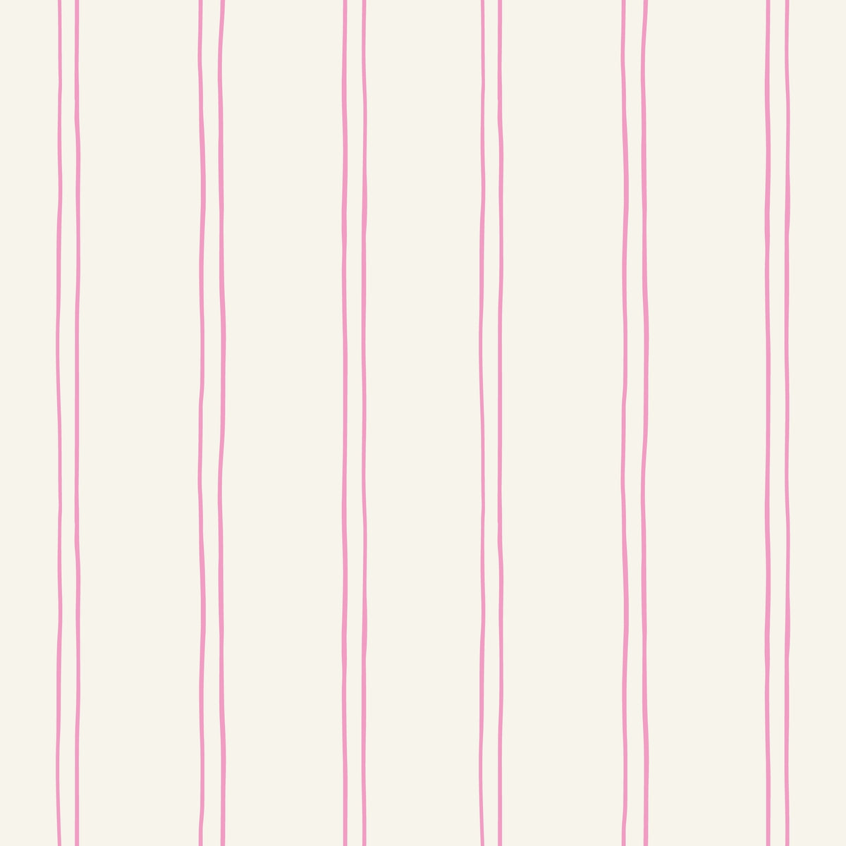 WP423 pink double pinstripe pattern on cream